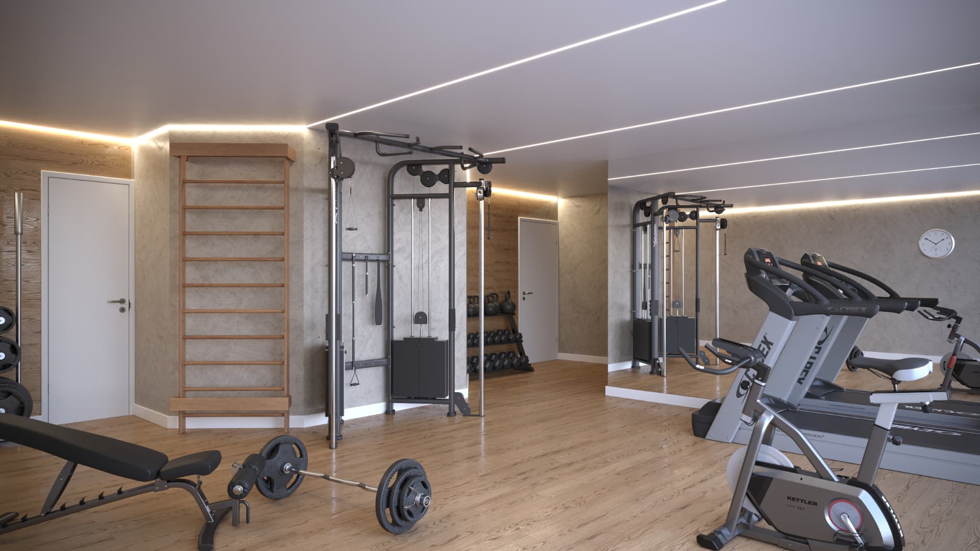 Espaço fitness do Fevereiro Botafogo Living