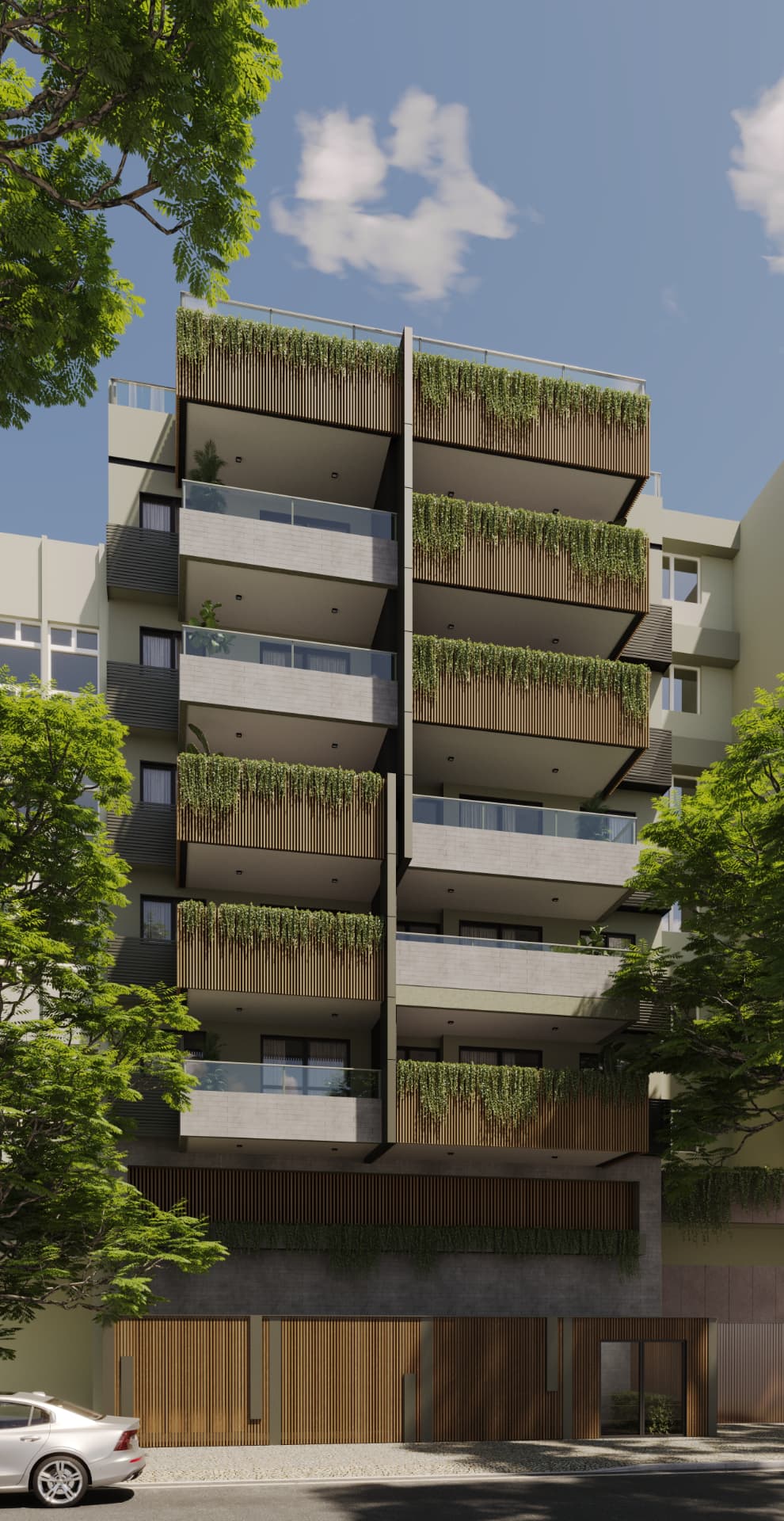 Fachada ilustrativa do Fevereiro Botafogo Living